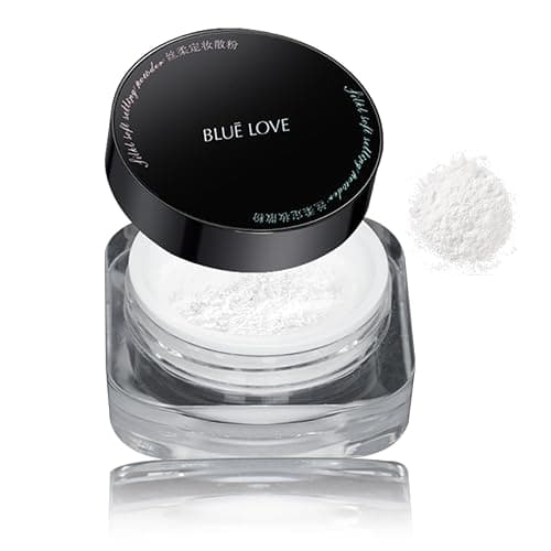 BLUE LOVE Loose Setting Powder - Oil Control, Waterproof, Finishing Powder for Flawless Makeup, Long-Lasting Matte Finish, Compact & Concealer for All Skin Types (Transparent) - Image 1