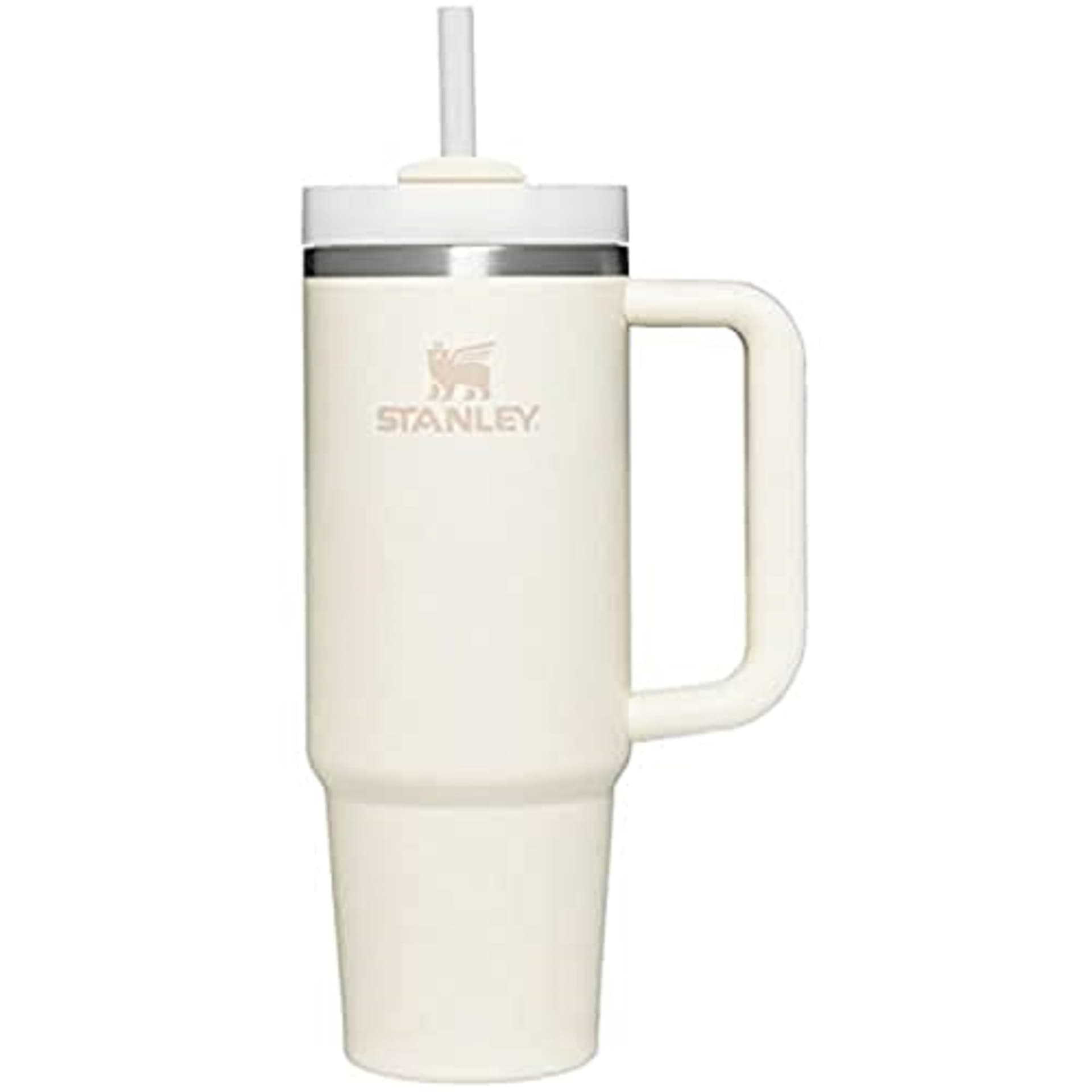 Stanley Quencher H2.0 Tumbler with Handle and Straw 30 oz | Flowstate 3-Position Lid | Cup Holder Compatible for Travel | Insulated Stainless Steel Cup | BPA-Free | Cream Rose Gold - Image 1