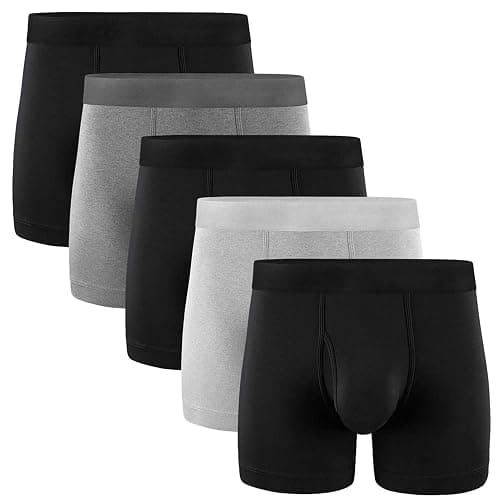 5Mayi Men's Underwear Boxer Briefs Cotton Regular Long Mens Boxer Briefs Underwear Men Pack S M L XL XXL - Image 1