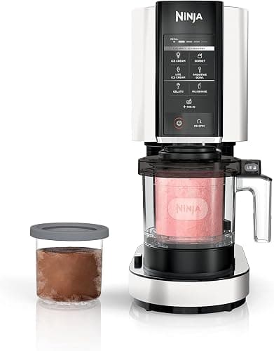 Ninja NC301 CREAMi, Ice Cream, Gelato, Milkshake, Sorbet, and Smoothie Bowl Maker, 7 One-Touch Programs, White (Renewed) - Image 1