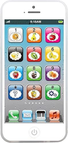 Wolmund Toy Learning Play Cell Phone with 8 Functions and Dazzling Lights Interactive Toy for Toddler Baby Kids Boys Girls - Image 1