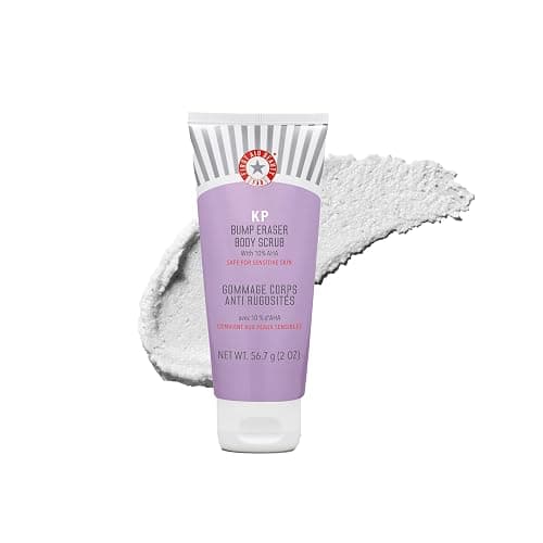 First Aid Beauty - KP Bump Eraser Body Scrub with 10% AHA, Keratosis Pilaris Skin Exfoliator with Glycolic and Lactic acids, Helps Reduce Chicken Bumps, Safe for Sensitive Skin, 2 oz - Image 1