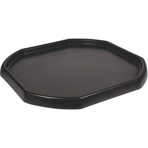 Small Mixing Tray 70cm x 70cm Octagonal Sand Pit Tray concrete and Mortar Mixing Tray Kids Messy Activities Plastic Tuff Spot Board Water Sand Activities Sand Plastering (Set Of 1, Black) - Image 1