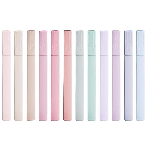 Yajesy Pastel Highlighter, 12 Pcs Highlighters Assorted Colors Chisel Tip No Bleed Quick Dry, Cute Aesthetic Markers, for Bible, Journaling, Notebooks, School Office Supplies - Image 1