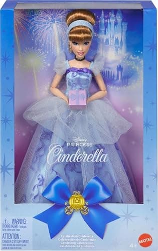 Mattel Disney Princess Cinderella Birthday Collectible Fashion Doll, Inspired by Disney Movie, Special Occasion Gifts for Kids & Collectors - Image 1