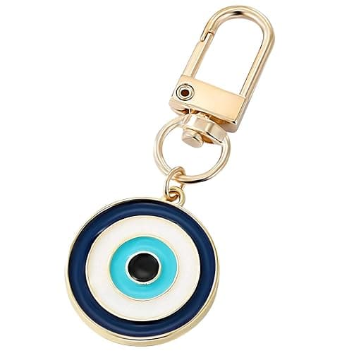 MyfavoriteK Cute Evil Eye Keychain for Women Good Luck Charms Key Chain for Car Keys Holder Bag Purse Backpack - Image 1