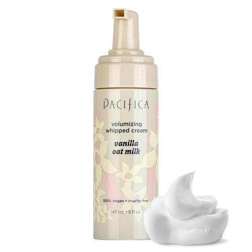 Pacifica Hair Mousse - Vanilla Oat Milk – Light Hold for Soft Volume & Hydration with Touchable Hold, Delightful Vanilla Scent, Vegan & Cruelty-Free, 5 fl oz - Image 1