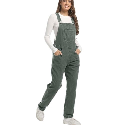 Mars Guard Women Denim Overalls Jean Bib 90s Retro Dungaree Ladies Loose Fit Fashion Cotton Casual Relaxed Jumpsuit - Image 1