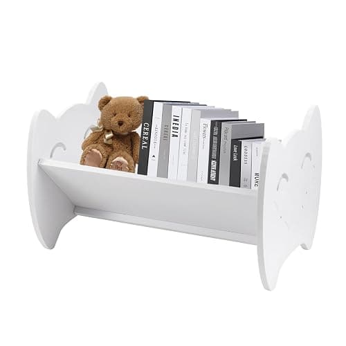 GREENSAPPIRE Bookcase White Desktop Storage Rack Kids Bookshelf Storage | Display Rack for Bedroom, Study, Playroom, for Kids - Image 1