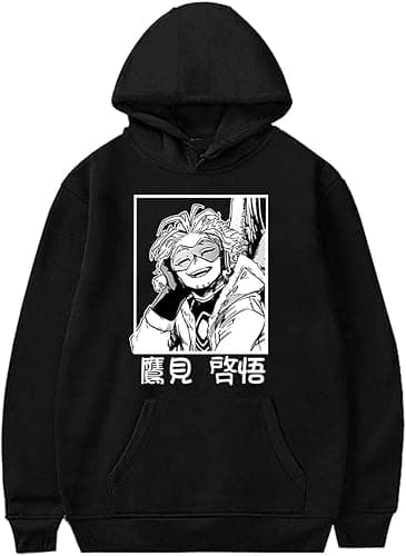RONGJUN Unisex Hero Academia Hoodie Dabi Cosplay Costume Bakugou Katsuki Sweatshirt Sweater Pullover - Large - Hawks - Image 1