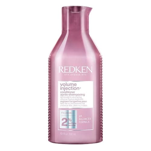 Redken Volume Injection Conditioner For Fine Hair - Adds Lift & Body, Volumizing & Detangling Without Weighing Down, Paraben Free - Image 1