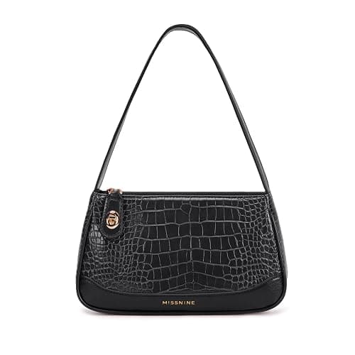 Missnine Purses for Women, Shoulder Bag Small Handbags Vegan Leather Underarm Bags Trendy Hobo Cute Clutch Purse - Image 1