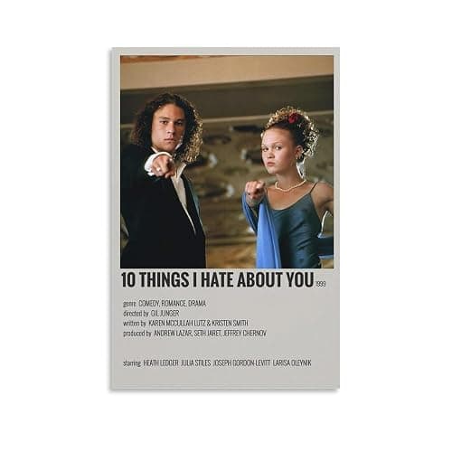 10 Things I Hate About You Movie Cover Poster (4) Poster Decorative Painting Canvas Wall Art Living Room Posters Bedroom Painting 08x12inch(20x30cm) - 08x12inch(20x30cm) - Unframe-style - Image 1