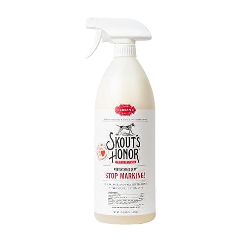 Skout's Honor Stop Marking! Preventative Spray for Dogs - Natural Lemongrass & Peppermint Oils - Eco-Friendly Training Aid, Alcohol-Free, Discourages Marking, 35oz - Image 1
