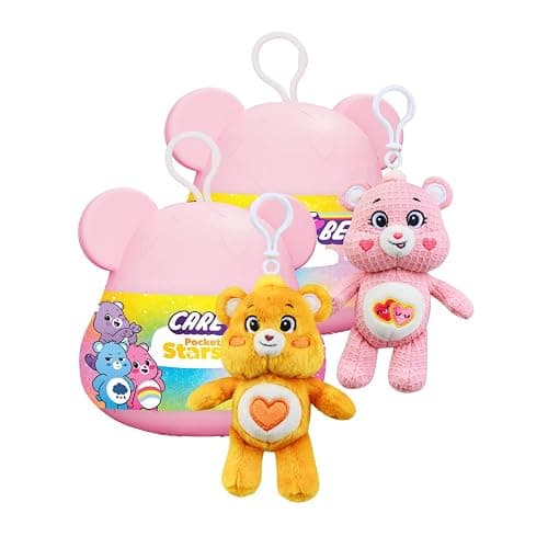 Care Bears Clip-On Plush | 6 inch Plush Capsule 2-Pack Bundle | Mystery Pack Hidden Surprise Plush | Official Bears Plush by PMI Kids World - Image 1