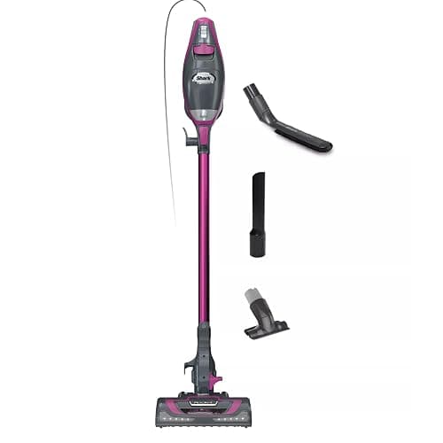 Shark HV371 Rocket Pro DLX Corded Stick, Removable Hand Vacuum, Advanced Swivel Steering, XL Cup, Crevice Tool, Upholstery Tool & Anti-Allergen Dust Brush, Fuchsia, Capacity - Image 1