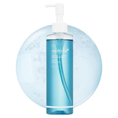 medicube Zero Pore Blackhead Deep Cleansing Oil | Makeup Remover for all skin types, Daily Moisture Facial Cleanser, Low-Irritation | Korean Skin Care (205ml / 6.93 fl.oz) - Image 1