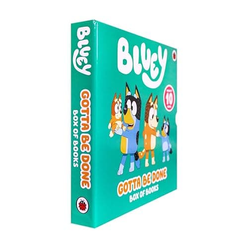 Bluey Gotta Be Done! 10 Picture Books Story Collection Box Set (Typewriter, Swim School, Shadowlands, My Mum is the Best, Mum School, Daddy Robot, Daddy Putdown, My Dad is Awesome, Camping, Baby Race) - Image 1