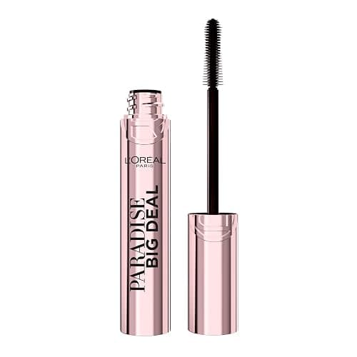 L'Oreal Paris Paradise Big Deal Mascara, Volumizing and Lengthening Formula, Buildable, Clump Resistant, Washable Blackest Black Mascara, 0.33 Fl Oz - Blackest Black - 0.33 Fl Oz (Pack of 1) - Image 1