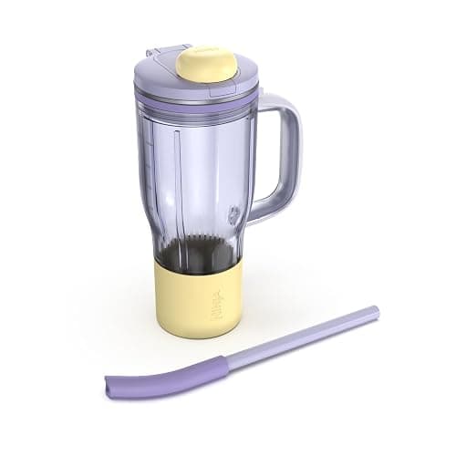 Ninja BlendBOSS 26oz Travel Tumbler & Straw, Purple, XSKDB326SLPR | 26-oz replacement travel tumbler with leakproof lid & straw for Ninja BlendBOSS DB301/DB351 series. Dishwasher safe. - Image 1