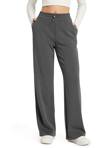 ODODOS Women's Modal Soft Wide Leg Pants with Pockets Adjustable Shockcord High Waist Casual Lounge Pants-27/29/31" Inseam - Image 1