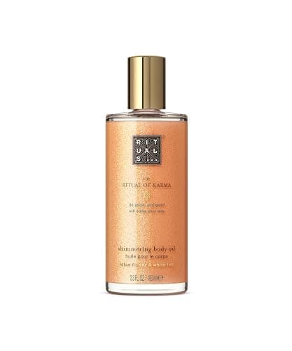 RITUALS Shimmer Body Oil The Ritual of Karma, Illuminating Body Oil for Glowing Skin with Lotus Flower, White Tea Extract and Nourishing Oils, 100ml - Image 1