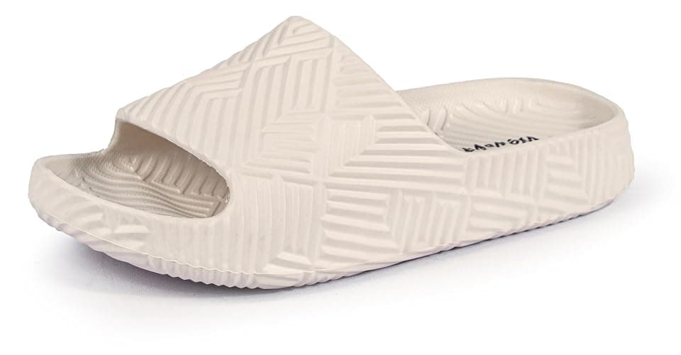 Weweya Slides for Women and Men - Bathroom Shower Shoes - Non Slip House Slippers - Lightweight Beach Sandals - Image 1