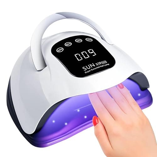 UV LED Nail Lamp with 72 Beads, 320W Nail Curing Lamps for Gel Polish with Automatic Sensor/4 Timer Setting,Led Nail Dryer, Professional Nail Art Drying Tools for Fingernail and Toenail. - Image 1