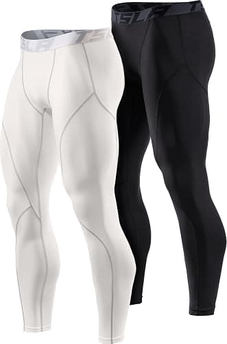 TSLA Men's Thermal Compression Pants, Athletic Sports Leggings & Running Tights, Wintergear Base Layer Bottoms - Image 1