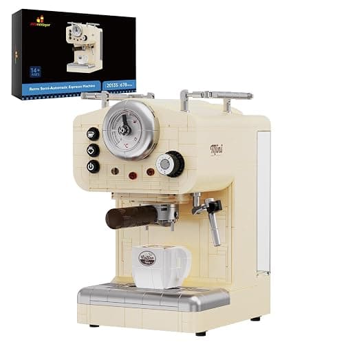 JMBricklayer Ensemble de construction vintage 20135, kit semi-automatique pour machine à espresso, décoration maison, modèle jouet - Image 1