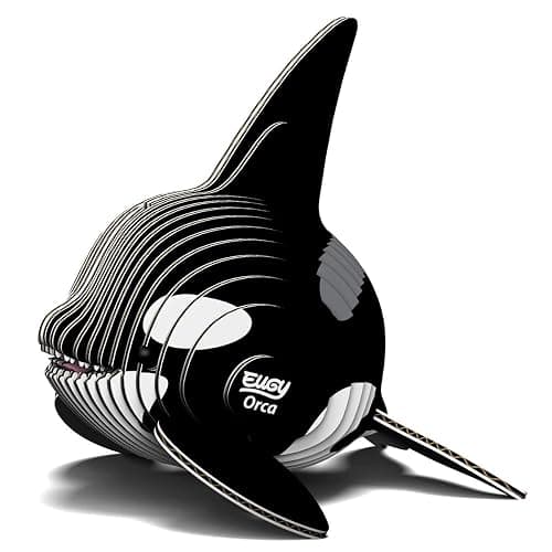Eugy Orca Killer Whale 3D Puzzle - 25 Piece Eco-Friendly Educational Toy Puzzle for Boys, Girls & Kids Ages 6+ - Image 1
