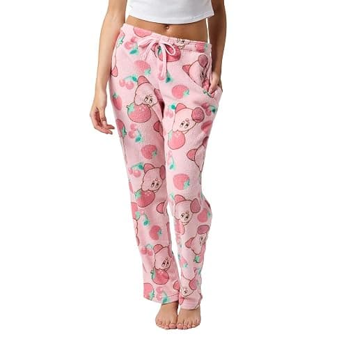 Kirby Strawberries Women's Sleep Pajama Pants - Image 1