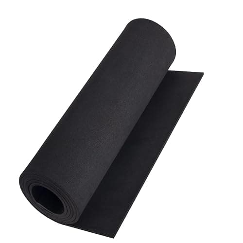 MEARCOOH Black eva Foam roll, (1mm to 20mm) Premium Cosplay EVA Foam Sheet,2mm Thick,49"x13.5",High Density 86kg/m3 for Cosplay Costume, Crafts, DIY Projects - Image 1