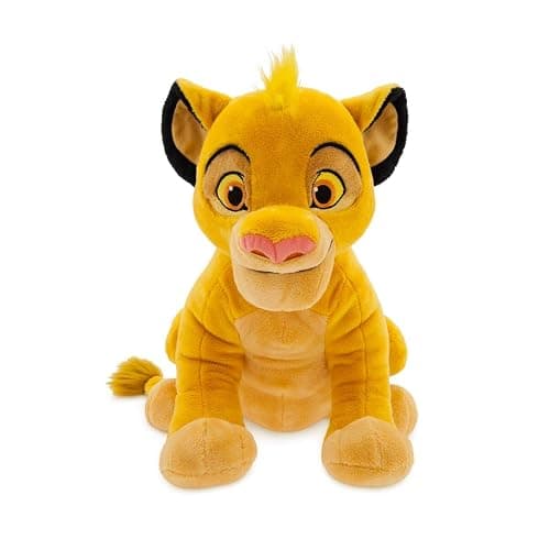 Disney Store Official Simba Medium Soft Toy for Kids, Cuddly Character with Fuzzy Texture and Embroidered Details, Furry Mane and Tail Tuft, Disney Plushy Suitable for All Ages - Image 1