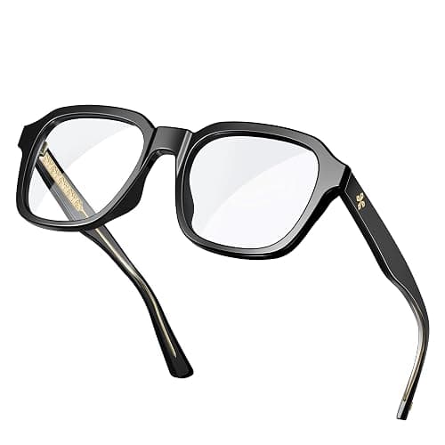 VISOONE Oversized Square Blue Light Blocking Glasses Fashion Computer Eyewear for Women and Men BENNETT - Image 1
