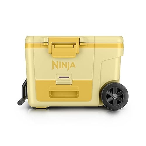 Ninja FrostVault 45QT Cooler with Wheels | Insulated with Temp Dry Storage Drawer | Keeps Ice Cold for Days | for The Beach, Camping, Picnics & More | Daffodil Daze | FB245YL - Image 1