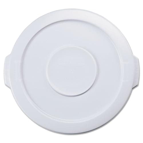 Rubbermaid Commercial Products BRUTE Heavy-Duty Round Trash/Garbage Lid, 10-Gallon, White, Outdoor Waste Container for Home/Garage/Mall/Office/Stadium/Bathroom - Image 1