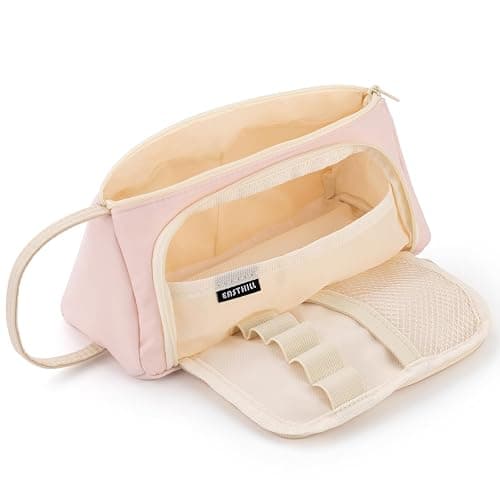 EASTHILL Big Capacity Pencil Case Pouch Pen Case Simple Stationery Bag School College Office Organizer for Teens Girls Adults Student - Image 1