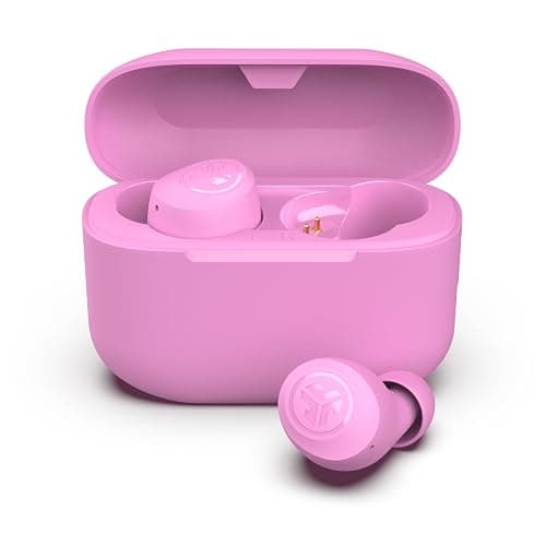JLab Go Air Pop+ True Wireless Earbuds, in Ear Headphones, Bluetooth Earphones, 35H Playtime Ear Buds, Bluetooth Earbuds with Microphone, USB-C Charging Case, Dual Connect, EQ3 Sound, Pink - Image 1