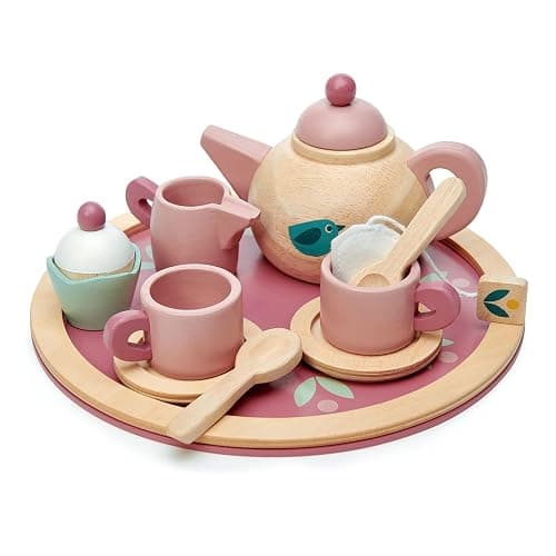Tender Leaf Toys - Birdie Tea Set - Realistic Teapot, Cups and Treats for Pretend Afternoon Tea Party - Social, Creative, and Imaginative Development - Learning Role Play - Age 3+ - Image 1