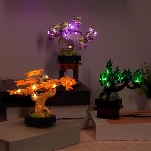 Hilighting Upgraded Led Light Kit Compatible with Lego Mini Bonsai Trees Building Set, Lights Decoration Compatible with Lego 10373 (Model Not Included) - Image 1