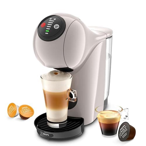 NESCAFÉ DOLCE GUSTO Genio S Kaffeekapselmaschine, abnehmbarer Wassertank 0,8 Liter, heiße und kalte Getränke, 1500 Watt, 15 bar Pumpendruck, Eco-Modus, besonders kompakt, Taupe, KP243AF0 - Image 1