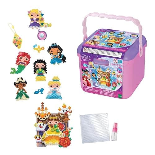 Aquabeads Disney Princess Creation Cube, Complete Arts & Crafts Bead Kit for Children - Over 2,500 Beads & Display Stand The Create Belle, Ariel, Tiana, Rapunzel and More, Multicolor (31773) - Image 1