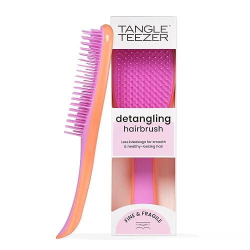 Tangle Teezer Fine & Fragile Ultimate Detangler Brush, Dry & Wet Hair Brush to Detangle & Reduce Breakage, Apricot/Purple - Image 1
