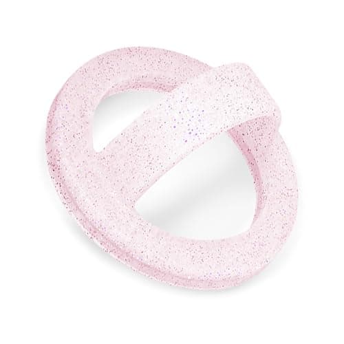 Magnetic Silicone Ring Grip Phone Holder, Loop Grip Phone Holder,Magnetic Phone Loop,Magsafe Phone Grip,Compatible with Magsafe for iPhone 16/15/14/13/12 Series (Pink Sparkle) - Image 1