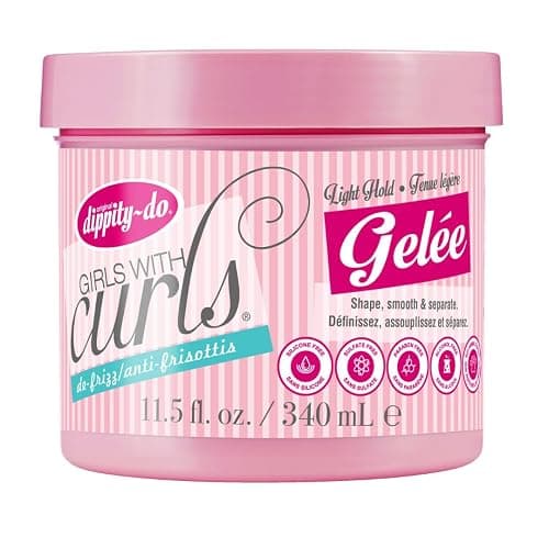 Dippity Do Girls with Curls Light Hold Gelee - Shape, Smoothe & Separate Your Curls - Formulated with Aloe, Vitamin E & Wheat Protein for Frizz-Free & Never Crunchy - 340 mL/11.5 fl oz - Image 1