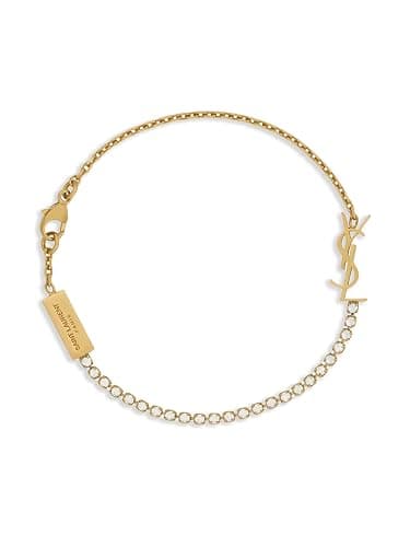 SLYSZMC 18K Gold Plated Diamond Alphabet Bracelet for Women – Personalized Initial Bracelet, Luxury Fine Jewelry Gift - Image 1