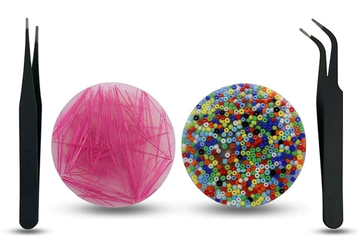 Zeng Zhang Picky Pad Fidget, A Pimple Popping Toy with Tweezers Relief from Trichotillomania, ADHD and OCD, CE CPC Certification, Food Grade Silicone (Challenge Edition -2PCS/2.36IN) - Image 1