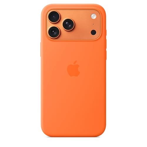 Apple iPhone 17 Pro Max Silicone Case with MagSafe and Camera Control: Lightweight Phone Case, Wireless Charging Compatible, Smooth Matte Finish; Orange - Image 1