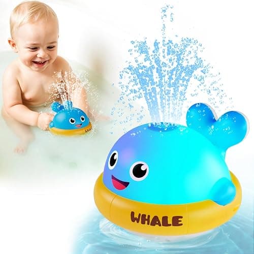 Baby Light Up Bath Toys: Toddler Bath Toy for 1 2 Year Old - Bath Toys for Babies 6-12 Months with Colorful Lights - Baby Boy girl Gifts Kids Toys Age 1-3 - Image 1